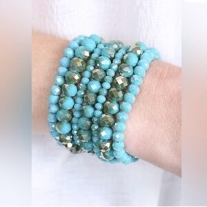 Bracelet‎ 7 pcs multi layer stackable New